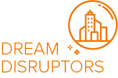 Dream Disruptors (small header, orange)